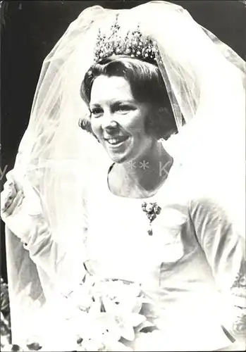 Adel Niederlande Prinzessin Beatrix Hochzeit  Kat. Koenigshaeuser