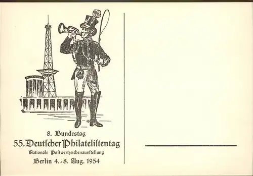 Philatelie 55. Deutscher Philatelistentag 8. Bundestag Berlin  Kat. Philatelie