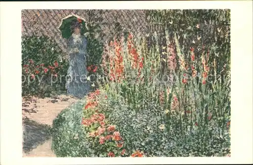 Kuenstlerkarte Claude Monet Gladiolen  Kat. Kuenstlerkarte