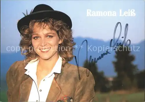 Saenger Band Ramona Leiss Autogramm Kat. Musik