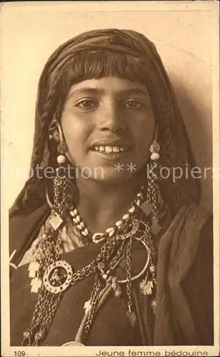 Beduinen Jeune femme bedouine Kat. Typen