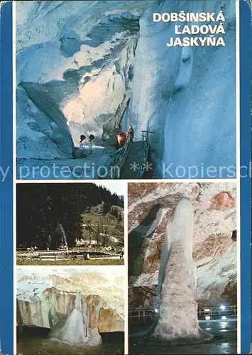 Hoehlen Caves Grottes Dobsinska Ladova Jaskyna  Kat. Berge