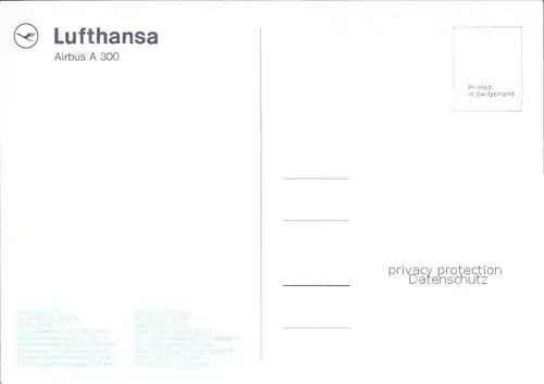 Lufthansa Airbus A 300 Kat. Flug