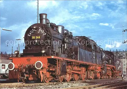 Lokomotive 078 246 6 Bw Tuebingen  Kat. Eisenbahn