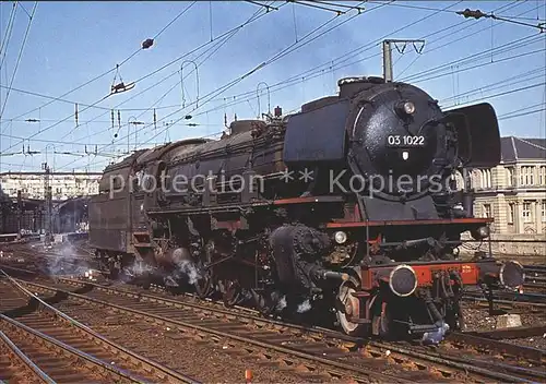 Lokomotive Dampf Schnellzug Lokomotive 03 1022  Kat. Eisenbahn