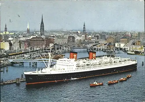 Dampfer Oceanliner Hanseatic Hamburg Hafen Kat. Schiffe