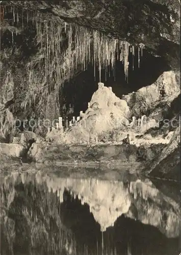 Hoehlen Caves Grottes Feengrotten Maerchendom Gralsburg Saalfeld Saale Kat. Berge
