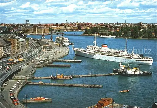 Dampfer Oceanliner Stockholm Skeppsbron  Kat. Schiffe