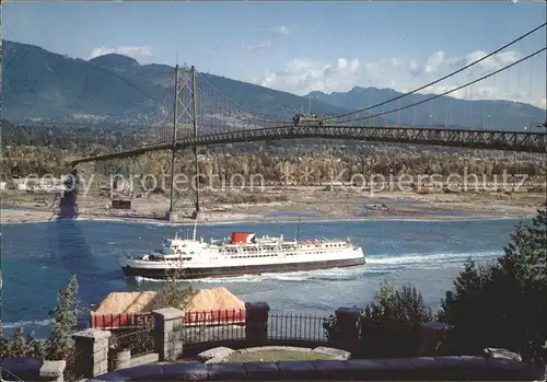 Faehre Princess of Vancouver Lions Gate Bridge Kat. Schiffe