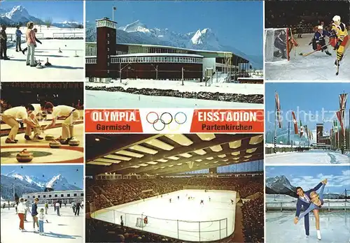 Eiskunstlauf Olympia Eisstadion Garmisch Partenkirchen Eishockey Curling Kat. Sport