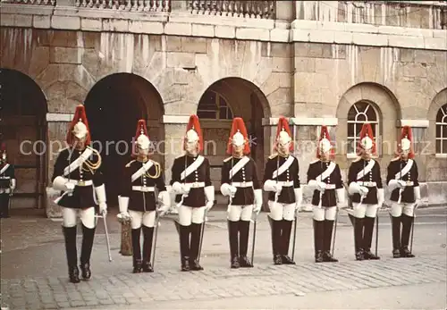 Leibgarde Wache Household Cavalry Blues and Royals Regiment Whitehall  Kat. Polizei