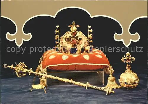 Krone Koenigshaeuser Coronation Jewels Czech Kings Crown Sceptre Apple  Kat. Koenigshaeuser