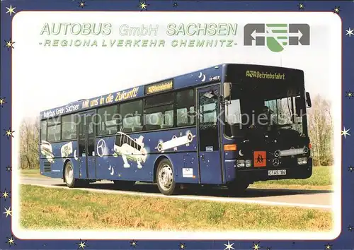 Autobus Omnibus Mercedes Benz 0 407 Regionalverkehr Chemnitz Kat. Autos