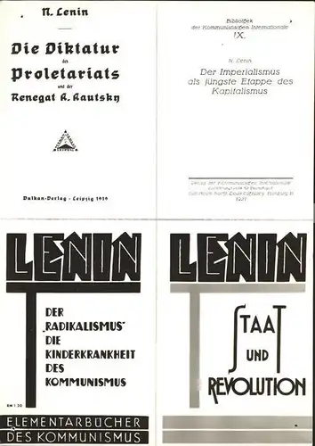 Politik Geschichte Lenin Kommunistische Partei Deutschland Radikalismus Kat. Politik und Geschichte
