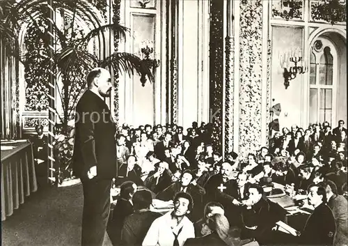 Politik Geschichte W. I. Lenin Rede Delegierte III. Kongress Kommunistische Internationale Moskau 1921  Kat. Politik und Geschichte