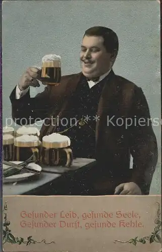 Bier Mann Vers Spruch  Kat. Lebensmittel