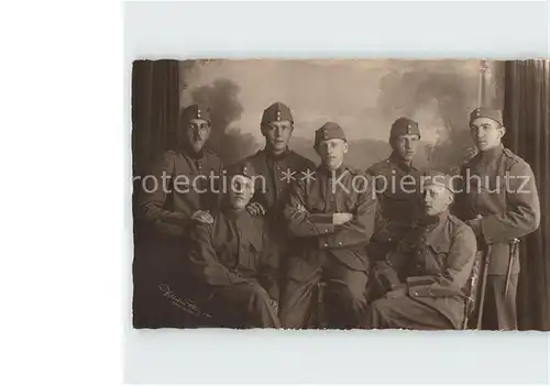 Militaria Schweiz Soldaten Gruppenfoto Kat. Militaria