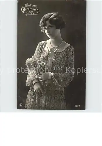 Foto NPG Nr. 852 3 Glueckwunsch Geburtstag Frau Rosen Kat. Neue Photographische Gesellschaft