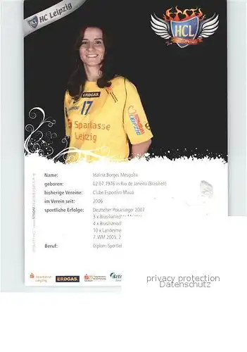 Handball Idalina Borges Mesquita Autogramm  Kat. Sport