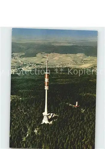 Fernsehturm Funkturm Ochsenkopf Fliegeraufnahme Kat. Gebaeude