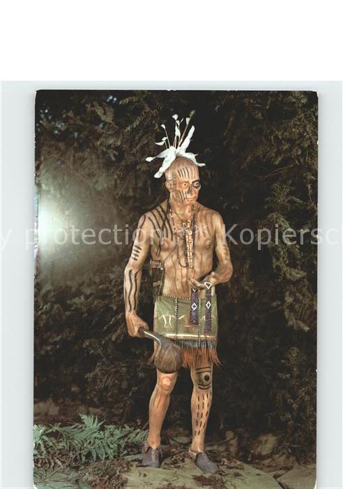 Indianer Native American Irokesen Haeuptling Indianer Museum Karl May Stiftung Radebeul Kat Regionales Nr Kf Oldthing Ansichtskarten Unso
