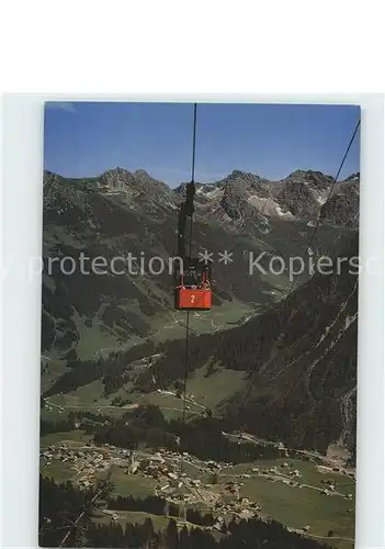 Seilbahn Walmendingerhorn Kleinwalsertal Mittelberg Wildental  Kat. Bahnen