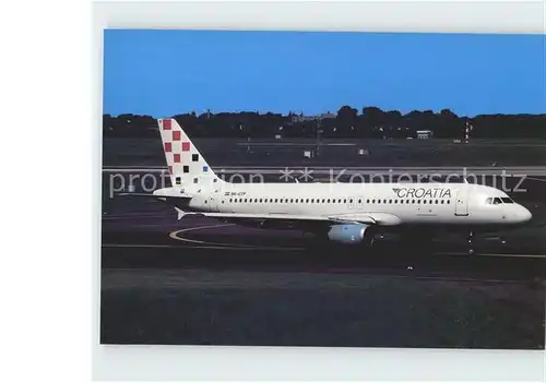 Flugzeuge Zivil Croatia Airlines A320 211 9A CTF c n 258 Kat. Airplanes Avions