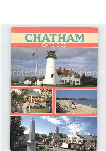 Leuchtturm Lighthouse Chatham Cape Cod Massachusetts Kat. Gebaeude
