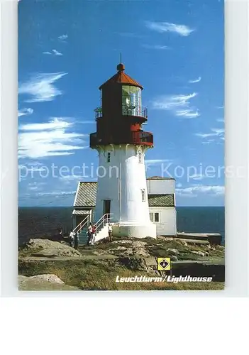 Leuchtturm Lighthouse Lindesnes Norwegen Kat. Gebaeude