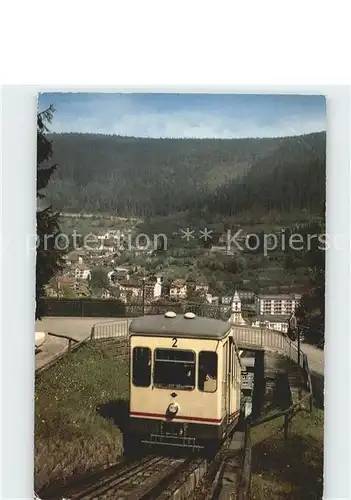 Zahnradbahn Sommerberg Wildbad Schwarzwald  Kat. Bergbahn