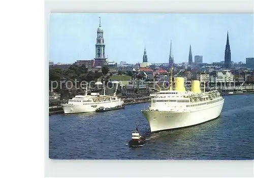 Dampfer Oceanliner Hamburg Hafen  Kat. Schiffe