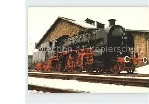 Lokomotive 18 612 Maffei 1927 DDM Museumsgebaeude Kat. Eisenbahn