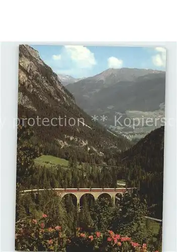 Eisenbahn Bernina Express Viadukt  Kat. Eisenbahn