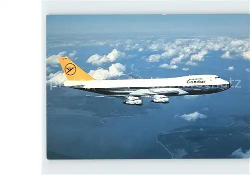 Flugzeuge Zivil Condor Jumbo Jet Boeing 747 200 Kat. Airplanes Avions