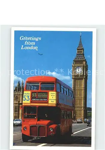 Autobus Omnibus Big Ben London Kat. Autos