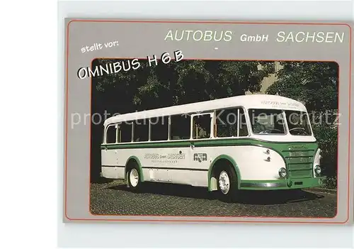 Omnibus Autobus H 6 B Sachsen Kat. Autos