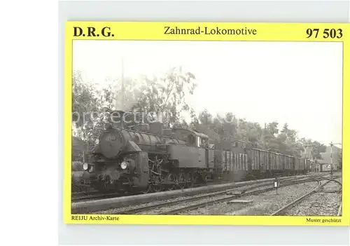 Lokomotive Zahnrad Tenderlokomotive 97 503  Kat. Eisenbahn