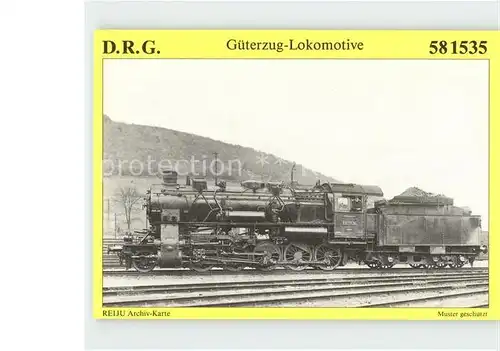 Lokomotive Dampf Gueterzuglokomotive 58 1535  Kat. Eisenbahn