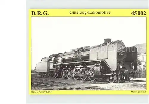 Lokomotive Dampf Gueterzuglokomotive 45 002  Kat. Eisenbahn