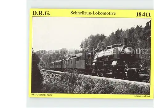 Lokomotive Dampf Schnellzuglokomotive 18 411  Kat. Eisenbahn