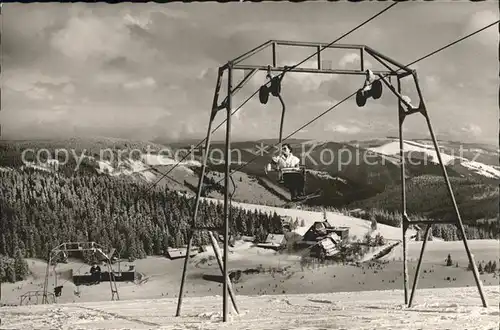 Sessellift Hotel Feldberger Hof Feldberg Schwarzwald  Kat. Bahnen