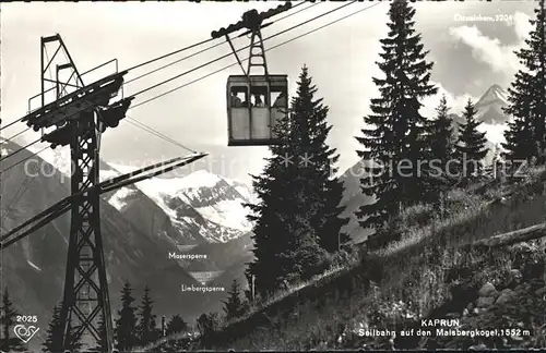 Seilbahn Maisbergkogel Kaprun Kat. Bahnen