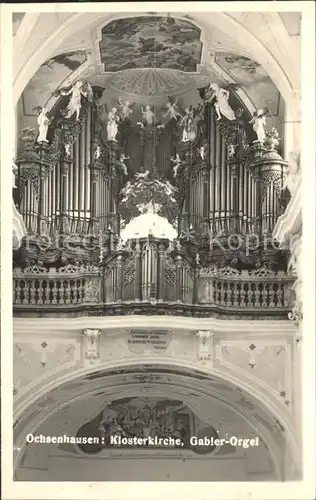 Kirchenorgel Ochsenhausen Klosterkirche Gabler Orgel Kat. Musik