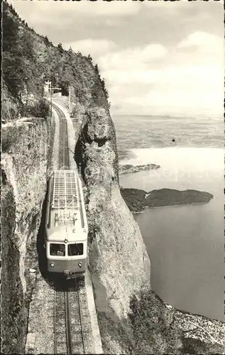 Zahnradbahn Arth Rigi Bahn Kraebelwand Zugersee  Kat. Bergbahn