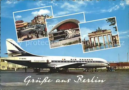 Flugzeuge Zivil Air France Berlin Flughafen  Kat. Airplanes Avions