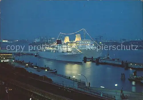 Dampfer Oceanliner Hamburg ueberseebruecke Kat. Schiffe