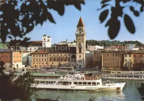 Motorschiffe Rakoczi Passau Rathaus Kat. Schiffe