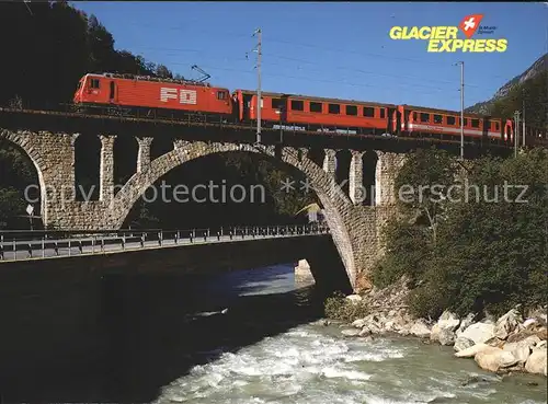 Eisenbahn Glacier Express Oberwallis  Kat. Eisenbahn