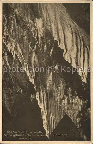 Hoehlen Caves Grottes Syrau Drachenhoehle Gardinen Kat. Berge