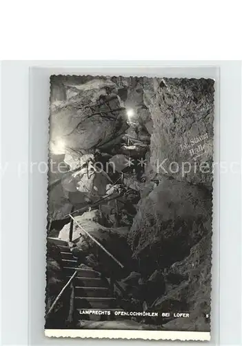 Hoehlen Caves Grottes Lamprechts Ofenlochhoehlen Lofer  Kat. Berge